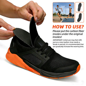 Plantillas de Fibra de Carbono de Longitud Completa Personalizadas por el Fabricante para Zapatos de Fútbol para Adultos, con Soporte de Arco Completo y Placas Rígidas de Fibra de Carbono - Product Image 4