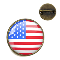 Épinglette en métal personnalisée avec drapeau palestinien, badge rond en émail pour vêtements, cadeau, souvenir