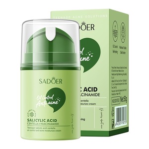 SADOER 50g Crema Hidratante para Adolescentes con Ácido Salicílico y Centella Asiática, Control de Grasa, Anti-Acné, Niacinamida, Calma la Piel, Estabiliza la Barrera Cutánea - Product Image 5