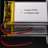 Batterie Li-Polymère Flexible 703048 3.7V 1200mAh Rechargeable Li-Ion Lipo, Pack de Remplacement