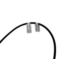Étiquettes d'identification de câbles pliables et personnalisables en argent pour l'assemblage, le marquage des fils, la maintenance et le suivi des câbles, double face, couleur bonbon