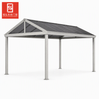 Poteaux de carport en alliage d'aluminium, toiture en polycarbonate, imperméable, espace de stationnement de jardin