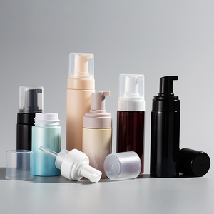 Luxury Matte Frosted Black Pink White 60ml 100ml bottle foam pump foam pump empty lash shampoo bottle foam pump bottle