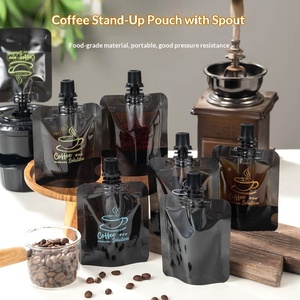 Bolsas de Líquido Transparentes Negras con Boquilla, para Bebidas Frías, Envases Desechables para Café Concentrado de 50 ml - Product Image 2