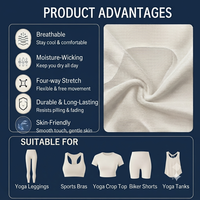 Tissu gaufré uni teint, anti-boulochage, écologique, de qualité supérieure, le plus vendu, 90 % polyester, 10 % élasthanne, 185 g/m², largeur 175 cm