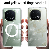 Coque de téléphone de charge sans fil magnétique antichoc hybride pour VIVO IQOO 13 12X200 Pro Mini X100S S18 X100 Pro Armor Shell