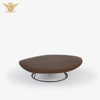 Ensemble table basse de forme irrégulière finition racine brune polie Accent au design unique fabriqué à la main
