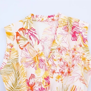 Robe d'été <span class=keywords><strong>chic</strong></span> et tendance pour <span class=keywords><strong>femme</strong></span>, en polyester, imprimé <span class=keywords><strong>bohème</strong></span>, sans manches, style vintage, élégante, robe de plage <span class=keywords><strong>bohème</strong></span> - Product Image 3