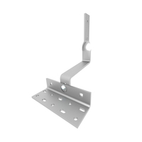 Système de montage solaire pour toit en tuiles, support de panneau solaire photovoltaïque en aluminium et acier inoxydable, crochets de fixation pour toit en tuiles, couleur argent et noir.