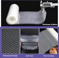 Pochettes en relief de rouleau d'emballage de stockage des aliments sous vide en Nylon transparent pour les sachets de thermoscellage de gâteaux de viande de riz