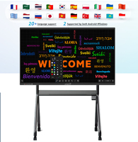 Tableau blanc numérique 4k 65 75 86 pouces projecteur de tableau intelligent interactif