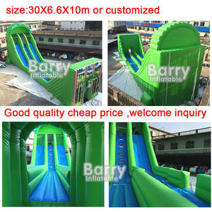 Comercial extremadamente divertido rebote tobogán <span class=keywords><strong>de</strong></span> <span class=keywords><strong>agua</strong></span> juegos deslizantes inflable móvil Zip Line equipo al aire libre inflable Zip Line - Product Image 4