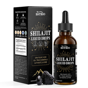 BSTBIO <strong>Himalayan</strong> <strong>Shilajit</strong> Resin Extract Fulvic Acid Liquid 30ml/50ml/Bottle <strong>Shilajit</strong> Drops - Product Image 1
