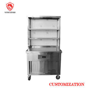 VICTORY 304 acier inoxydable mis en place un décrochage snack chariot inox lait thé chariot ss camion de nourriture pour d'autres fournitures d'hôtel et de restaurant - Product Image 2