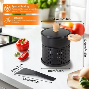 Juego de <span class=keywords><strong>Raclette</strong></span> Portátil Multifuncional Ecológico al por Mayor, Estilo Barbacoa Escocesa, Mini Sartén Antiadherente Diseñada para <span class=keywords><strong>Queso</strong></span> - Product Image 5