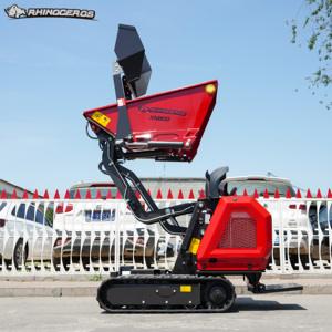 Minidumper <span class=keywords><strong>de</strong></span> orugas Rhinoceros XN800 <span class=keywords><strong>de</strong></span> 800 kg con volquete hidráulico Kubota <span class=keywords><strong>de</strong></span> alta eficiencia para granja, patio y huerto - Product Image 2