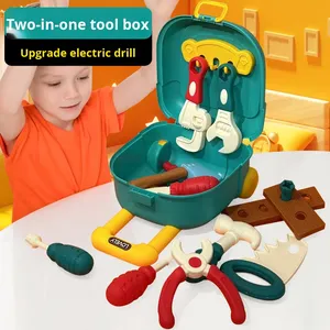 Ensemble d'outils de maison de jeu en plastique éducatif pour enfants cultivant la capacité pratique avec outil de réparation de boîte de traction pour l'apprentissage <span class=keywords><strong>du</strong></span> jeu - Product Image 5