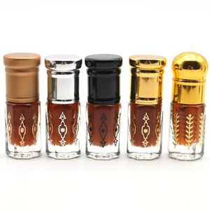 Bottiglie di Vetro per Olio di Attar e Profumo Oud da 3ml, 6ml, 12ml <span class=keywords><strong>con</strong></span> Stampa in Oro e <span class=keywords><strong>Logo</strong></span> Personalizzato - Product Image 4