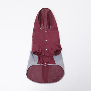 เสื้อกันฝนสุนัขแฟชั่นขนาดใหญ่เสื้อปอนโชกันน้ำกันลมมีฮู้ดรหัสสุนัข - Product Image 5