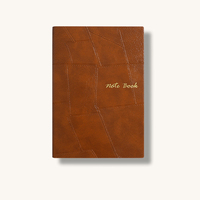 Carnet de notes personnalisé en PU rigide avec reliure cousue, logo sur mesure, pages lignées, 100 feuilles, vente en gros