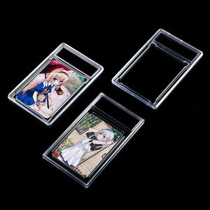 פלסטיק ברור pvc pvc אקריליק בייסבול mtg cg cg cgc מדורג התצוגה לוחות אחסון עם תווית עבור כרטיסי מסחר - Product Image 6