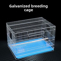 Cage d'élevage pour perroquets, cage d'élevage galvanisée, cage d'élevage robuste assemblée, vente en gros