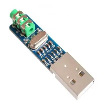 पोम्पूटर के लिए 5V USB संचालित PCM2704 मिनी USB साउंड कार्ड DAC डिकोडर बोर्ड