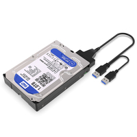 Cavo Convertitore USB3.0 SATA Diretto dalla Fabbrica per Doppio Disco Rigido da 2,5 Pollici Varie Lunghezze in PVC Intrecciato Plastica Metallo Rame