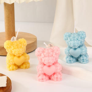 Decoración para Fiestas en Casa, Regalos de San Valentín, Oso de Rosas con Aroma, Vela Perfumada, Oso de Peluche de Amor, Oso de Rosas 3D, Velas de Rosas - Product Image 2