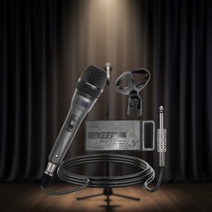 Micrófono vocal dinámico de 5 núcleos serie Pro, XLR, cardioide, de mano, para karaoke, con rejilla de malla de acero. - Product Image 2