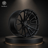 Jantes en alliage concaves multi-rayons noir mat DW 18 19 20 22 pouces, taille personnalisée, ajustement sur mesure, style sport, course, compatibles avec les jantes Audi