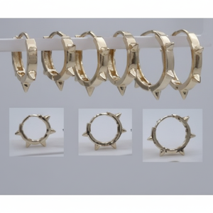 Orecchini geometrici alla moda placcati in oro orecchini a Clip con diamanti e perle che riflettono il tuo gusto alla moda - Product Image 1