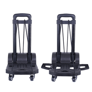 Light Weight Grocery Hand Truck Foldable Shopping Cart Folding Shopping <strong>Dolly</strong> Shopping Steel Trolley Push Carts With <strong>Wheels</strong> - Product Image 1