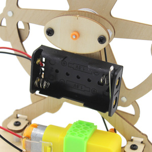 Kit de Ciencia de Madera para Construir una Mini Rueda de la Fortuna, Juguete Educativo STEM para Niños, Set de Construcción de Modelos con Motor a Pilas, 7-9 Años - Product Image 3