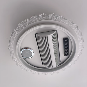 Ventilateur sans pales silencieux avec lumière, télécommande, design moderne, moteur DC - Product Image 3