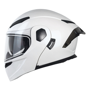 Casco de Moto con Doble Visor, Protección Solar Interior Antivaho, Casco de Motocicleta Modular Abatible Unisex para Turismo - Product Image 3