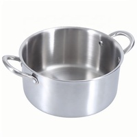 Ensemble d'ustensiles de cuisine triplement en acier inoxydable 304 de 26cm 28cm pour cuisinière à gaz électrique à induction métallique