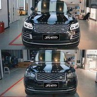 Kit carrosserie pour Land Rover Range Rover Vogue L405 2013-2017, mise à niveau vers le modèle SVA 2022, comprend les phares, les feux arrière et les pare-chocs