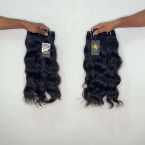Extensiones de Cabello Natural Rizado Ondulado Profundo al por Mayor, Paquetes de Cabello Humano Indio Virgen Ondulado sin Procesar con Cutícula Alineada - Product Image 2