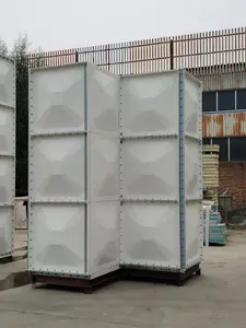 10x10x2m High Quality Premium 1*1m Panel Modular GRP Fish Farm Water Tank