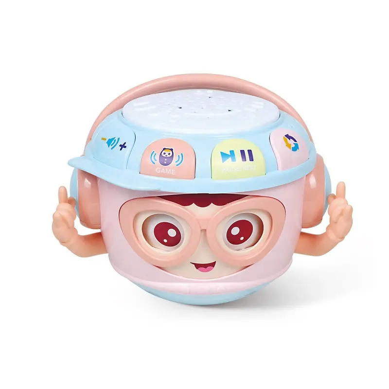 EPT Toys Learning Education New Arrival Robot Rattle Baby Musical Infant for Kids Gift Toys with Lights Sounds Drum Set