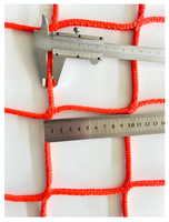Filet de sécurité pour dôme lumineux de toit de construction rouge 3mx3m, conforme à la norme BS EN 1263-1, pour la protection contre les chutes des dômes lumineux