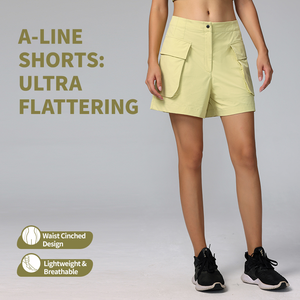 Shorts de yoga d'entraînement actifs légers et confortables pour femmes <span class=keywords><strong>Grande</strong></span> poche pour la course en plein air en été Tailles grandes disponibles - Product Image 1
