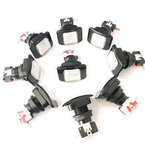 37*50mm 12V Rectangular Momentary Led Reset <b>Push</b> <b>Button</b> <b>Switch</b> Illuminated Arcade <b>Push</b> <b>Buttons</b> <b>Switches</b> - Product Image 1