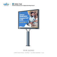 Estructura de Acero de Doble Poste para Carteleras Publicitarias, Panel de Pantalla LED Digital de 6x3 Metros para Exteriores, Señalización Comercial para Centros Comerciales y Calles