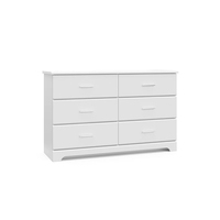 Commode moderne en bois personnalisée à 6 tiroirs, table à langer et de rangement pour bébé, design écologique pour chambre de bébé