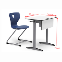 Proveedor de Muebles Escolares, Silla y Escritorio, Juego de Escritorio y Silla Escolar Laminados