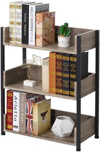 Combohome 3-Tier Bookcase <strong>Small</strong> Storage <strong>Shelves</strong> Industrial Shelving <strong>Unit</strong> for Living Room Bedroom Classroom - Product Image 2