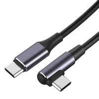 Câble de données USB3.1 Type C vers Type-C en forme de L, PD 20V 5A 100W, câble de charge rapide USB