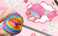 Balle sensorielle adhésive - Jouet anti-stress DIY pour enfants, balle artisanale colorée réutilisable, cadeau